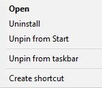 Unpin & Remove Project Spartan Blank Icon Left in Windows 10 Taskbar Shift Right Click Menu for Taskbar Button