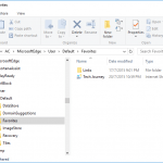 MS Edge Browser Favorites Storage Folder Location (for Export, Save & Backup)