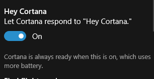 Turn On Hey Cortana