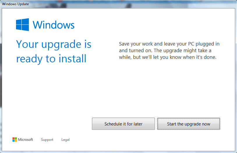 Windows 10 is Ready to Install