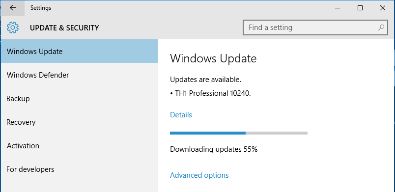 windows 10 build 10240 update