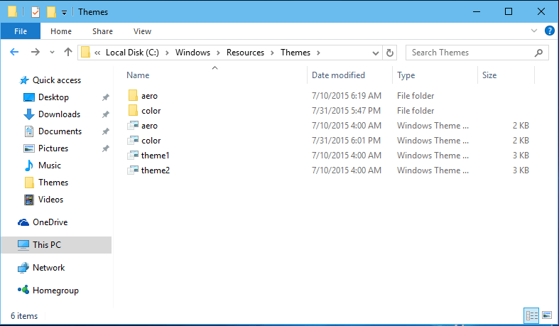 Windows 10 Window with Color Title Bar