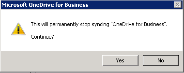 Permanently Stop Syncing