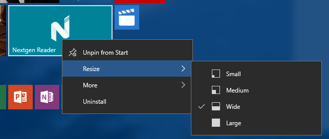 New Start Menu Context Menu