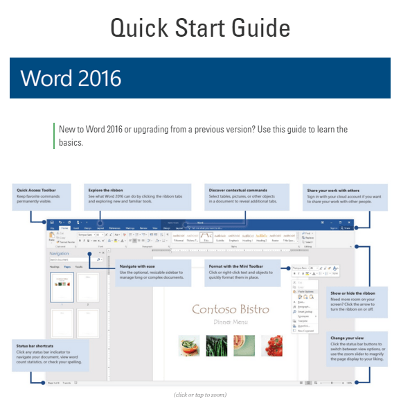 Microsoft Office 16 Word Excel Powerpoint Outlook Onenote Quick Start Guides Tech Journey