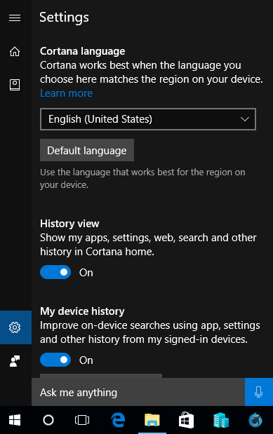 Cortana Language