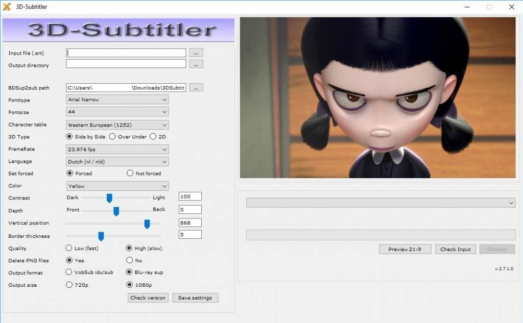 2d to 3d subtitle converter online