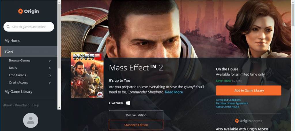 mass effect 2 download and install origin