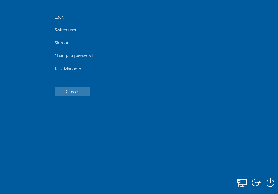 gerenciador de tarefas do Windows do menu operado