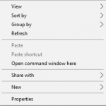 Change "Open PowerShell window here" to "Open command window here"