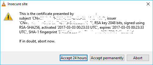 Accept Chromecast Certificate