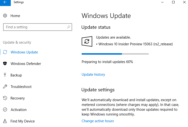 what version is windows 10 creators update for windows 10 pro insider preview