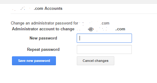 Save New Password for Administrator Account