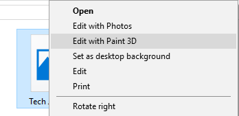 remove background paint 3d