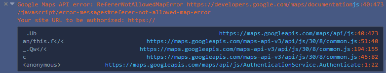 Google Maps API Referrer Not Allowed Error - Tech Journey