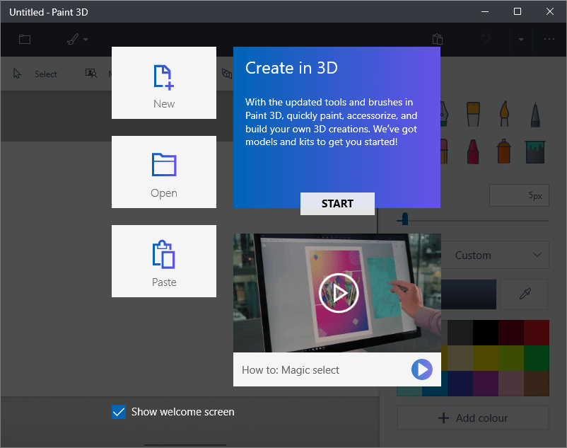 use paint 3d windows 10