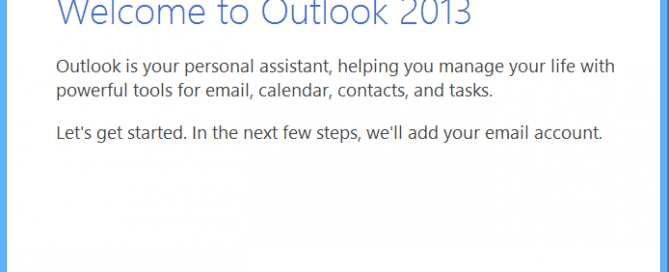 Reset to Outlook First Run Status
