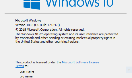 Windows 10 Spring Creators Update (Version 1803 - Build 17133) Archives -  Tech Journey