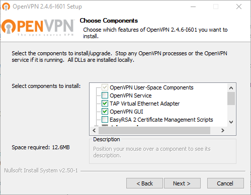 free instals OpenVPN Client 2.6.5