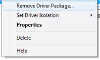 Remove Driver Package
