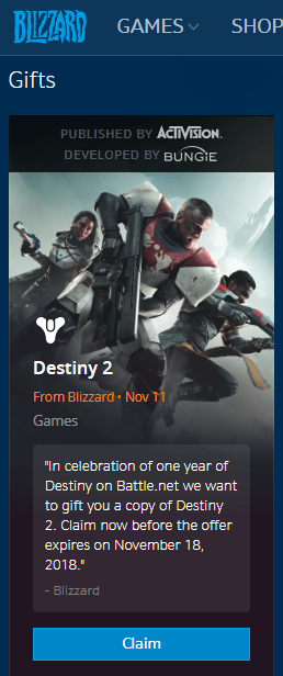 Free Destiny 2