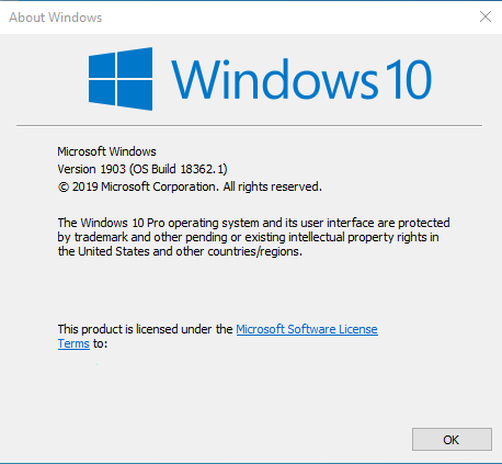 Windows 10 May 2019 Update v.1903 Final RTM Build 18362 ...