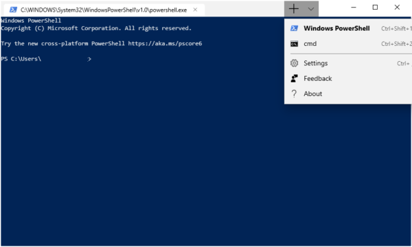 Windows terminal powershell 7