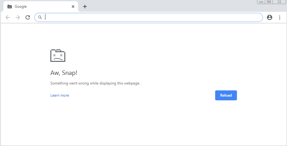 google chrome settings crash