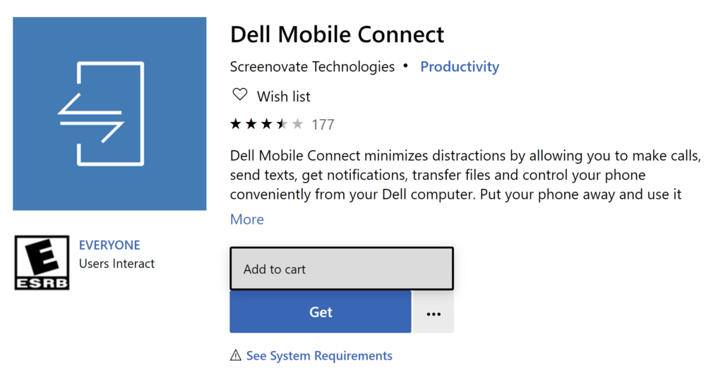 Get Dell Mobile Connect