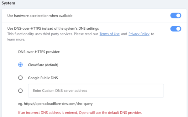How to Enable DNS over HTTPS in Chrome / Edge / Opera / Chromium - Tech ...