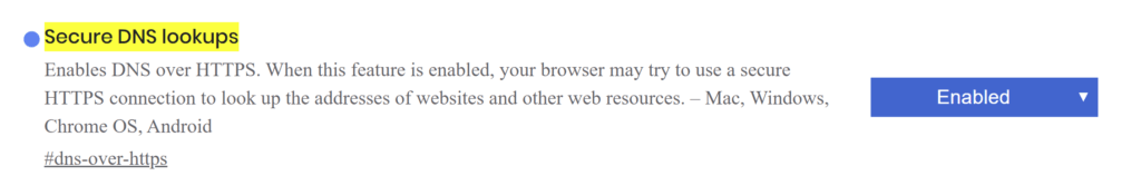 Secure DNS Lookups