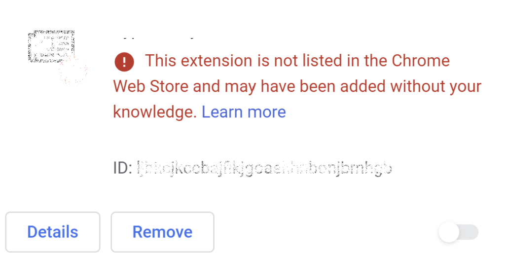 Installed Extension Disabled in Chrome/Edge