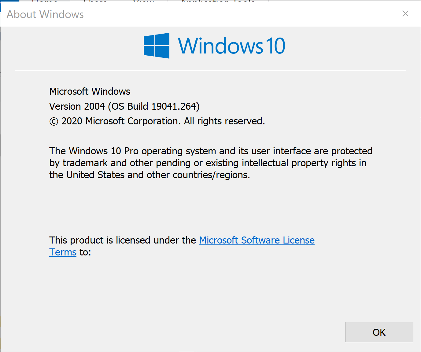 Windows 10 May 2020 Update Version 2004 Build 19041